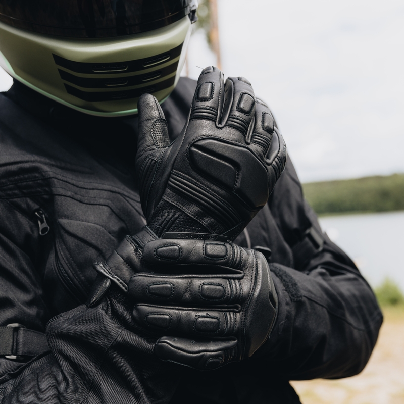Rukavice na motorku Ozone Touring II černé výprodej
