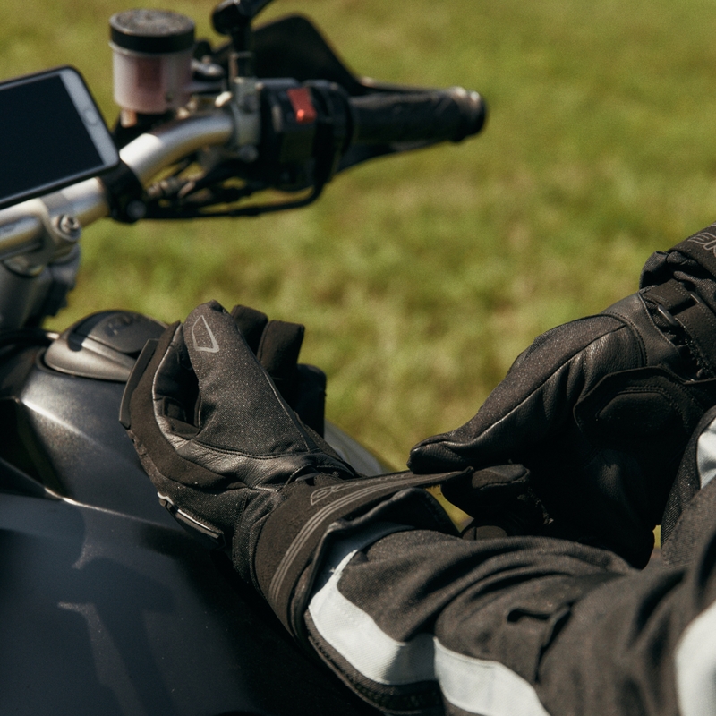 Motociklininko pirštinės Ozone Touring WP black