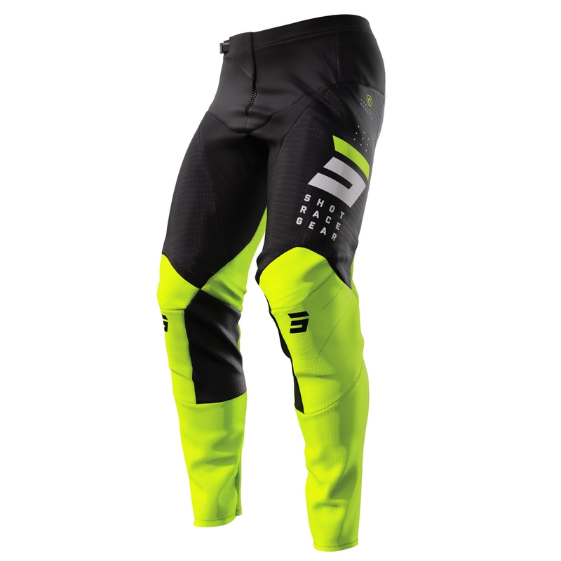 Motokroso kelnės Shot Contact Camo 2.0 black-fluo yellow išpardavimas