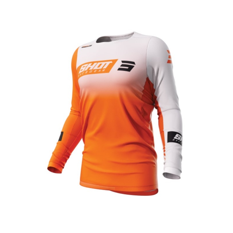 Motokrosový dres Shot Contact Scope bílo-oranžový výprodej