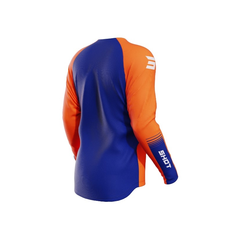 Motokroso marškinėliai Shot Contact Tracer blue-orange išpardavimas