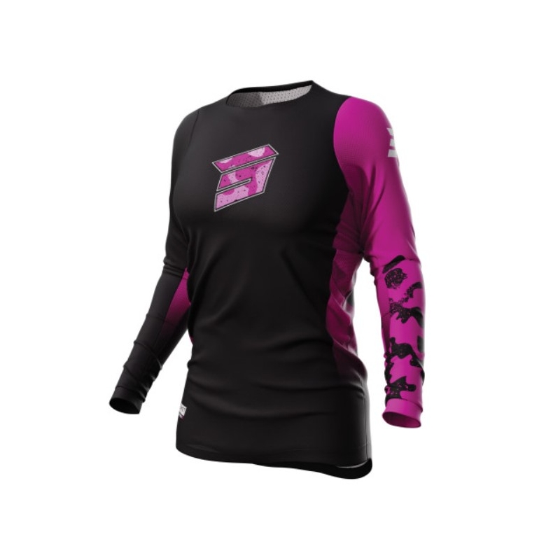 Moteriški motokroso marškinėliai Shot Contact Shelly 2.0 black and pink išpardavimas