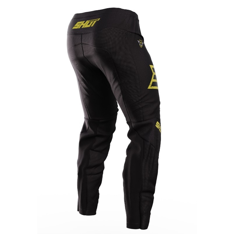Motokroso kelnės Shot Devo Army black-gold išpardavimas