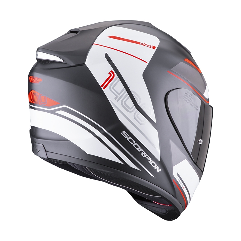 Integrální přilba na motorku Scorpion EXO-1400 EVO Air Vittoria černo-bílá matná