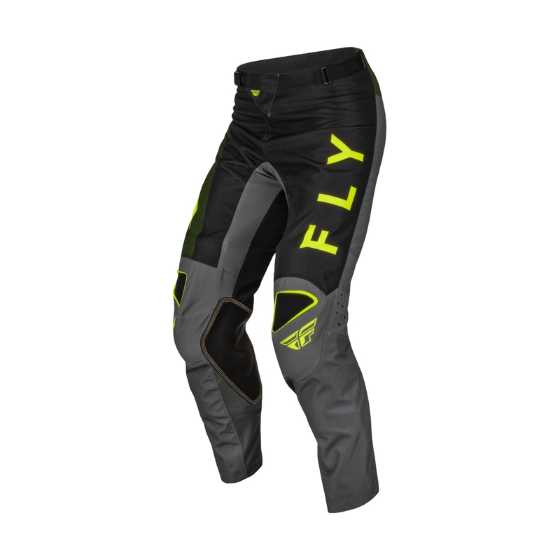 Motokrosové kalhoty FLY Racing Kinetic Jet černo-zelené hi-vis výprodej