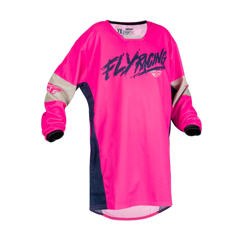 Dětský motokrosový dres FLY Racing Kinetic Khaos modro-růžový výprodej