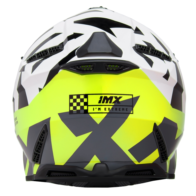 Motokrosová přilba iMX FMX-02 černo-bílo-fluo žlutá