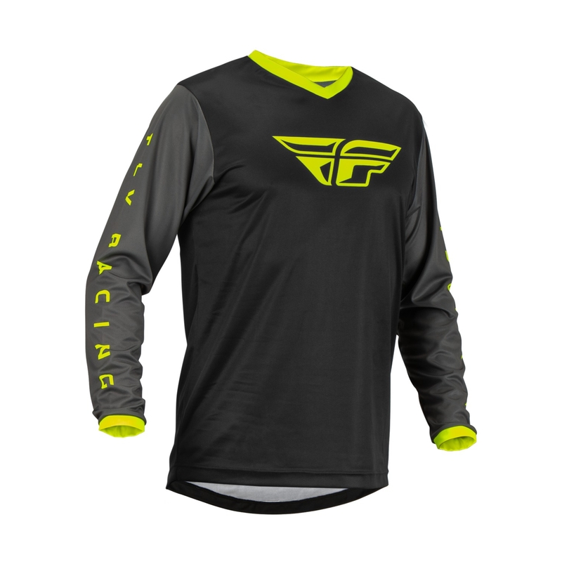 Motokrosový dres FLY Racing F-16 2023 černo-šedý hi-vis výprodej