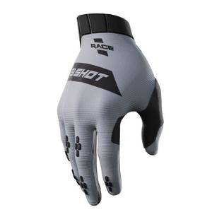 Motokroso pirštinės Shot Race juoda-pilka