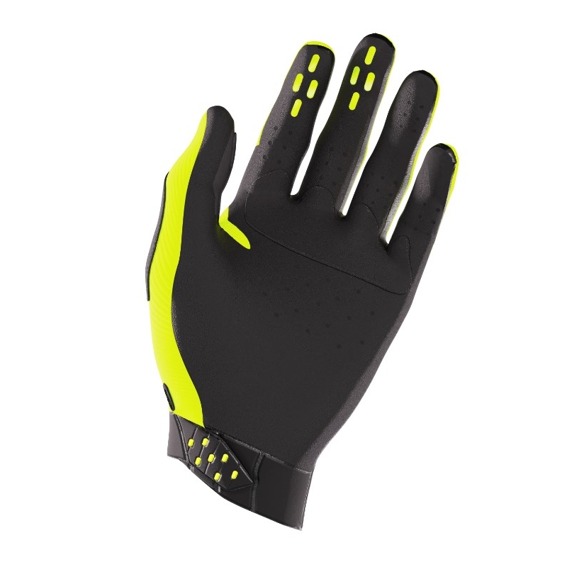 Motokroso pirštinės Shot Race juoda-fluo geltona išpardavimas
