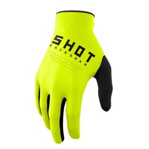 Motokroso pirštinės Shot Raw black-fluo yellow išpardavimas