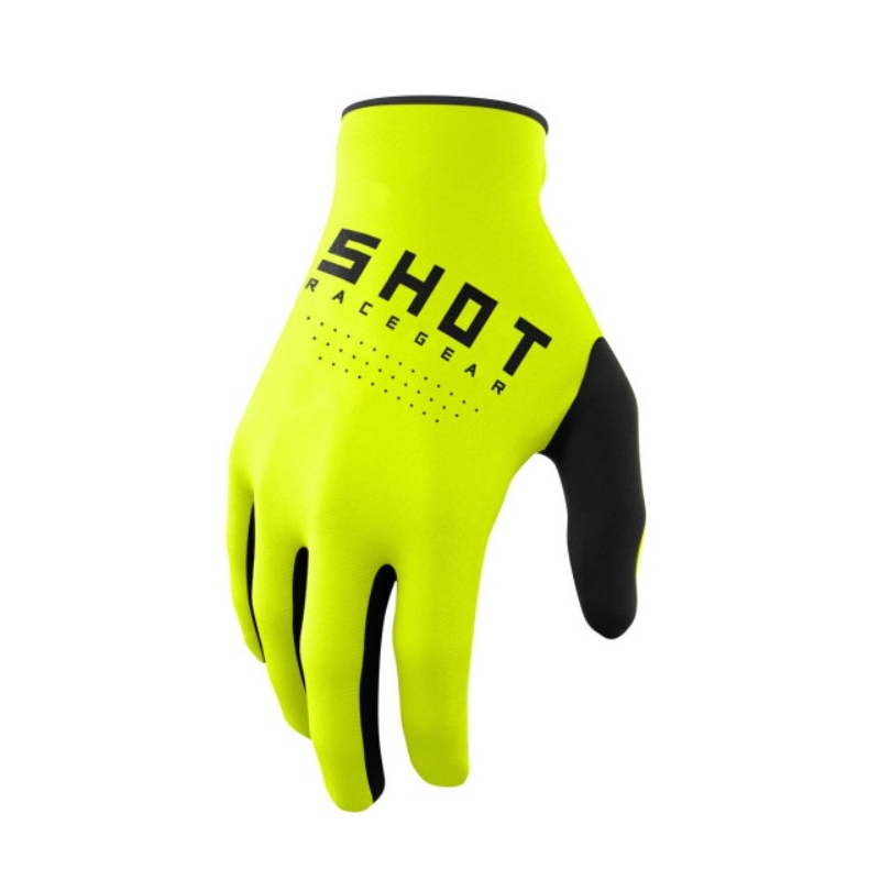 Motokroso pirštinės Shot Raw black-fluo yellow išpardavimas