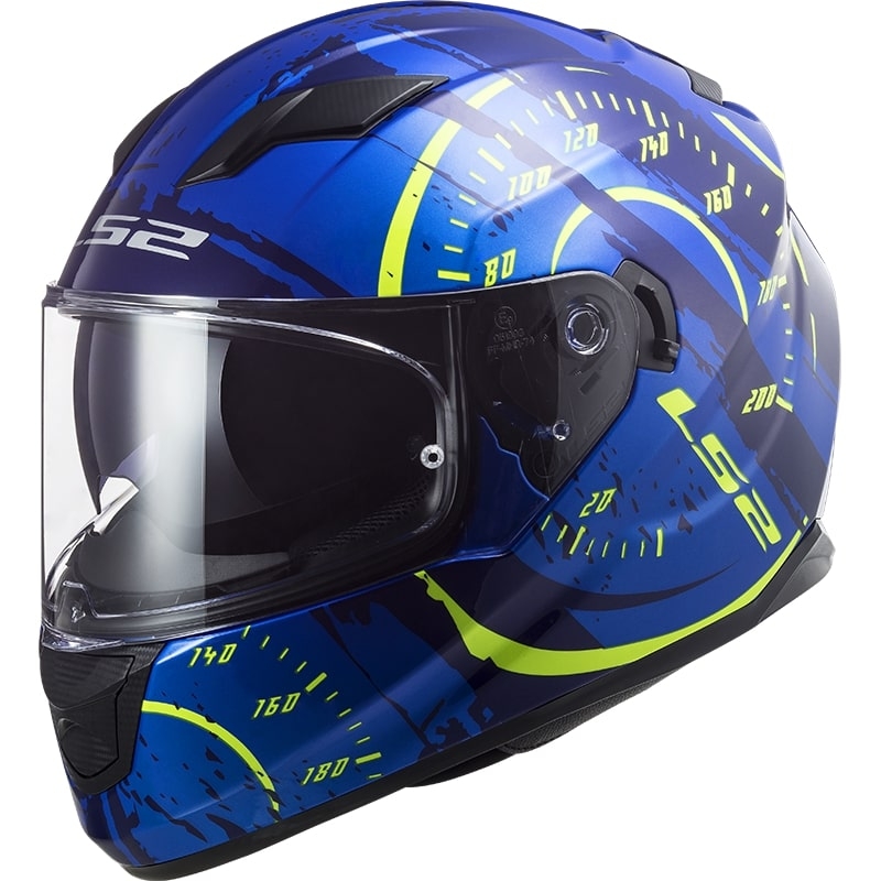 Integrální přilba na motorku LS2 FF320 Stream EVO Tacho modro-fluo žlutá