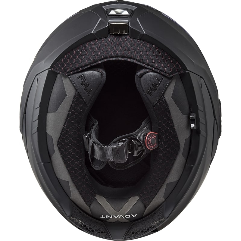 LS2 FF901 Advant X Solid Black Matte sulankstomas motociklininko šalmas