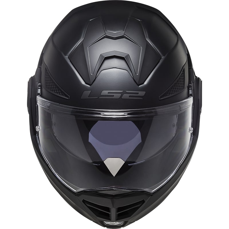 LS2 FF901 Advant X Solid Black Matte sulankstomas motociklininko šalmas