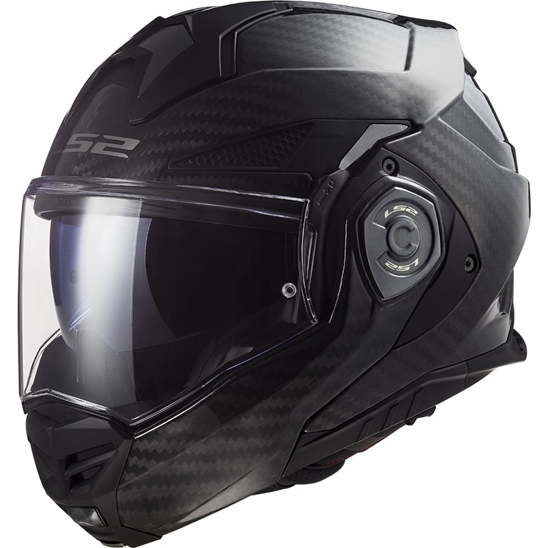 LS2 FF901 Advant X Solid Carbon Black sulankstomas motociklininko šalmas
