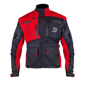 "Shot Racetech" juodai raudona motociklininko striukė