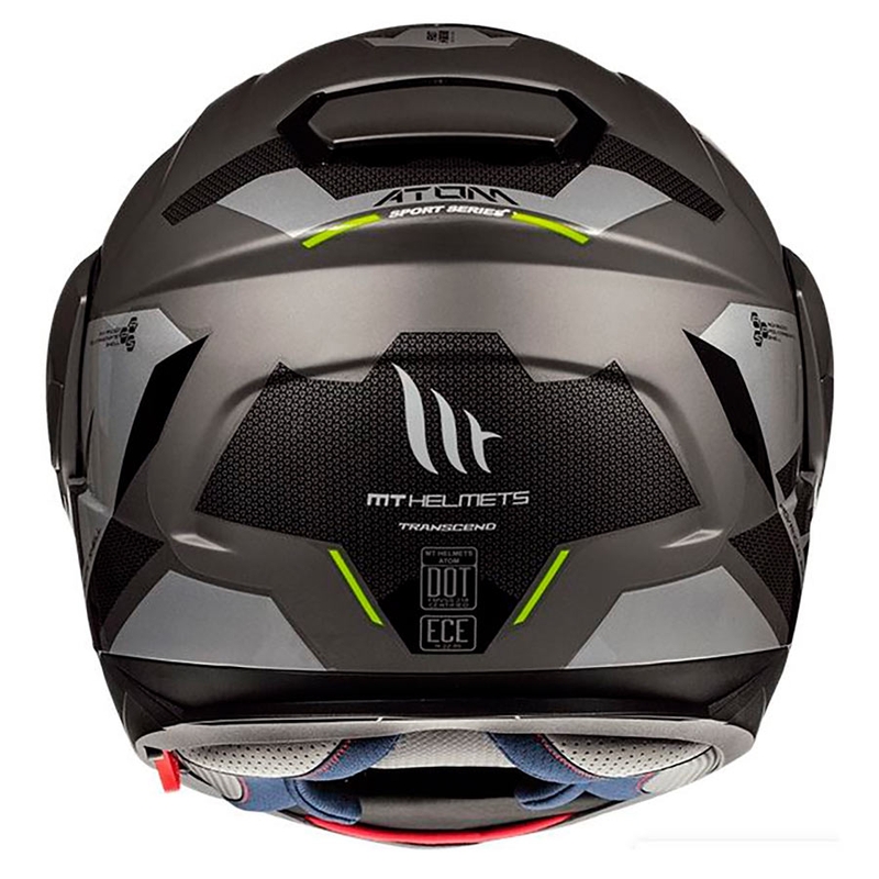 Vyklápěcí přilba na motorku MT Atom SV TRANSCEND E2 šedá - II. jakost