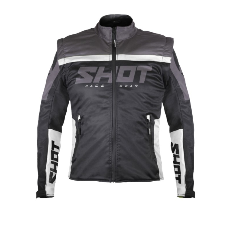 Softshellová bunda Shot Softshell Lite 2.0 černo-bílá výprodej