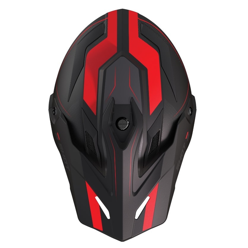 Enduro šalmas Trek Rally juoda-raudona