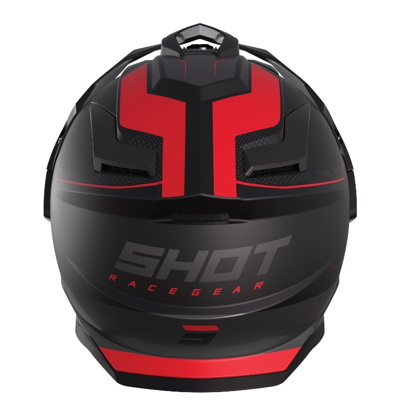 Enduro šalmas Trek Rally juoda-raudona