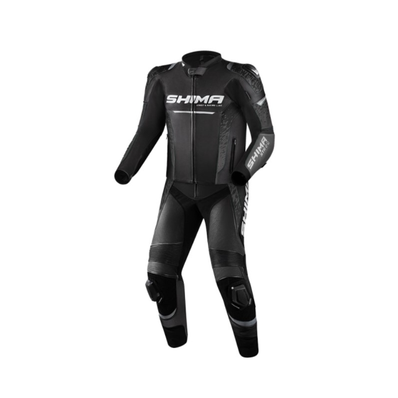 "Shima STR 2.0" juodai pilkas motociklininko kombinezonas