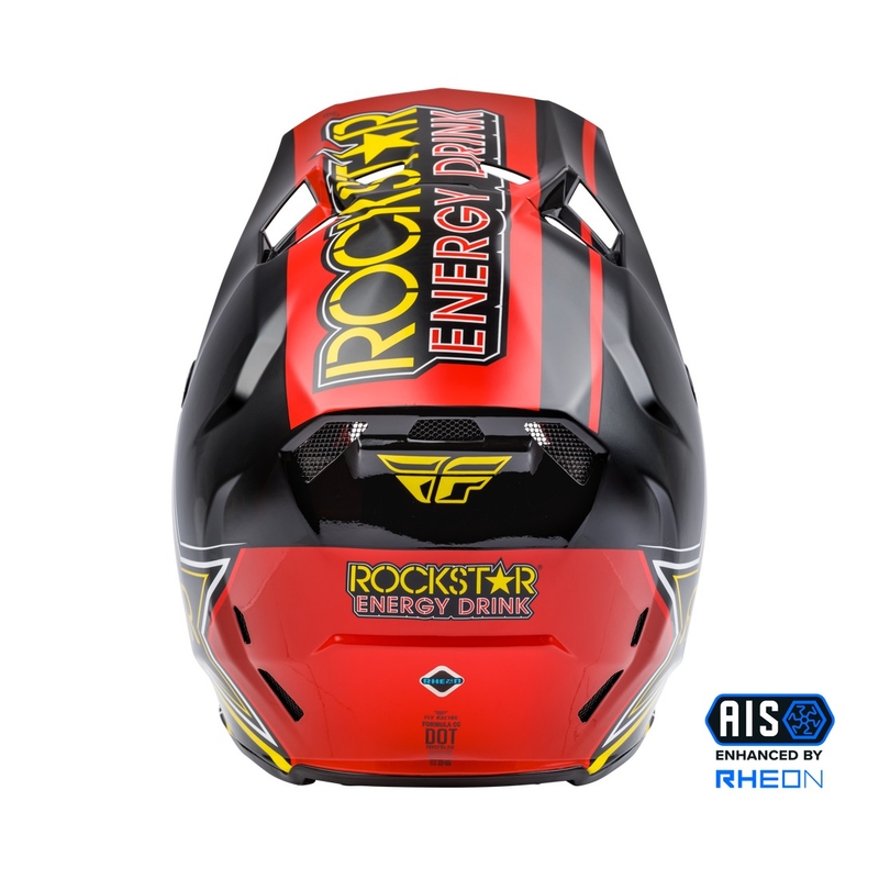 Motokrosová přilba FLY Racing Formula CC Rockstar černo-červeno-žlutá