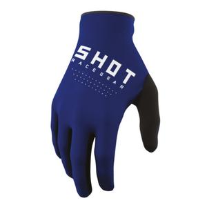 Vaikiškos motokroso pirštinės Shot Raw Kid blue išpardavimas