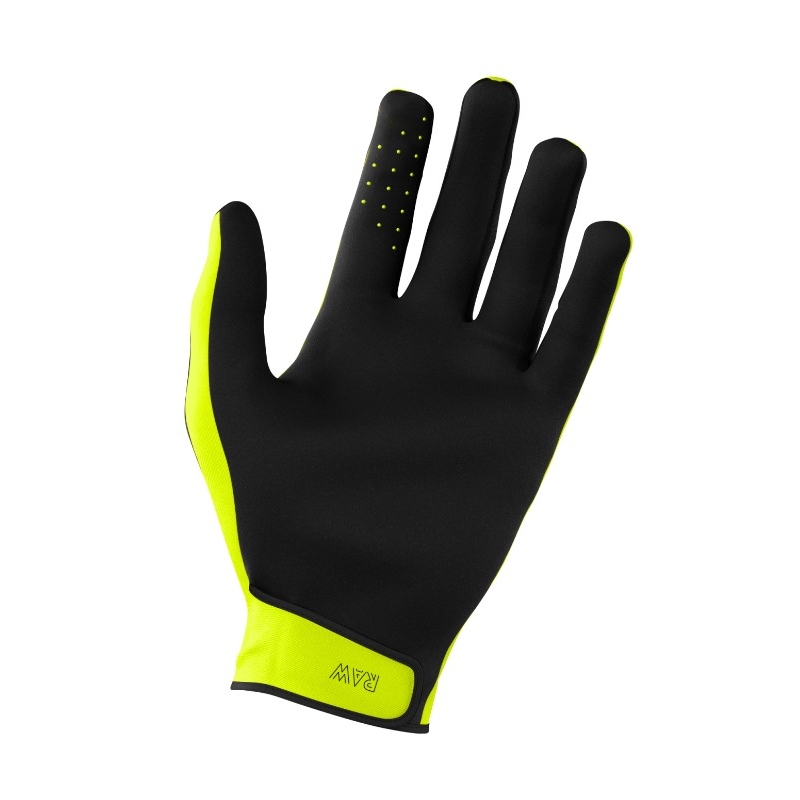 Vaikiškos motokroso pirštinės Shot Raw Kid fluo yellow išpardavimas