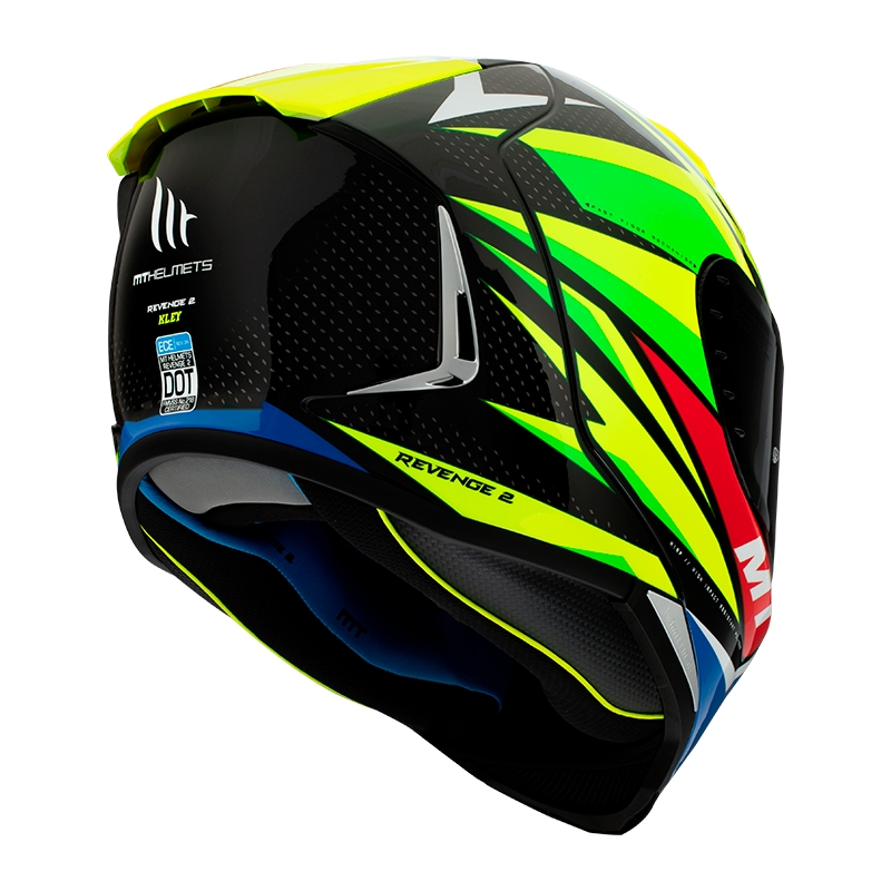 Integrální přilba na motorku MT FF110 Revenge 2 Kley modro-fluo žlutá výprodej