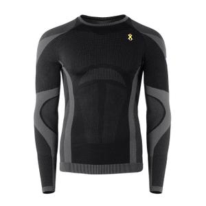 Vyriški funkciniai marškinėliai „Rilax Noah“, juodi – ilgomis rankovėmis