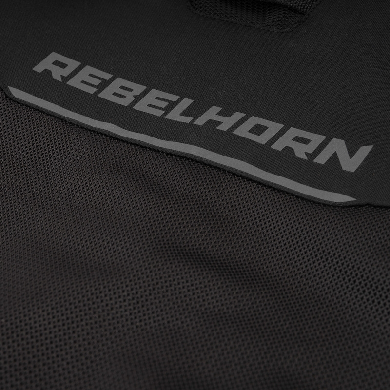 "Rebelhorn Wave" juoda motociklininko striukė