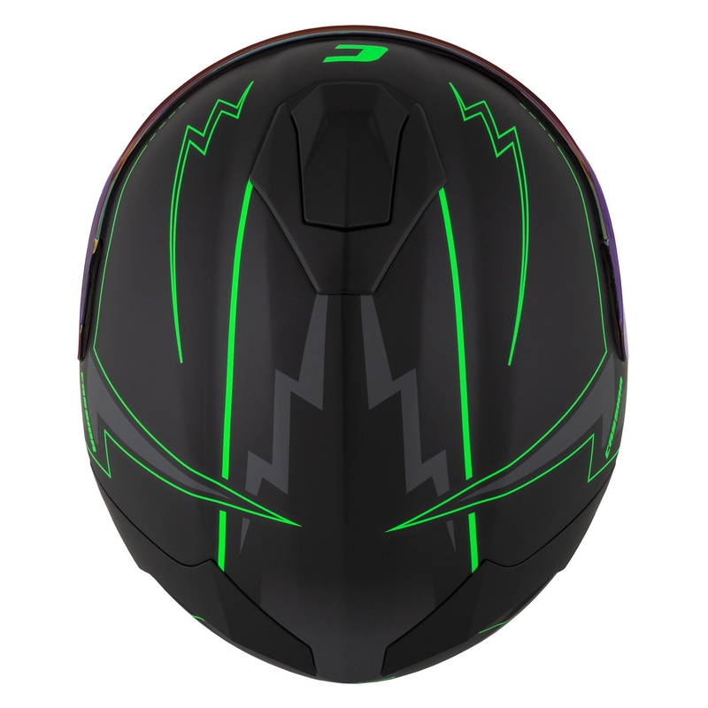 Integral motociklininko šalmas Cassida Integral GT 2.1 Flash black-fluo green-grey