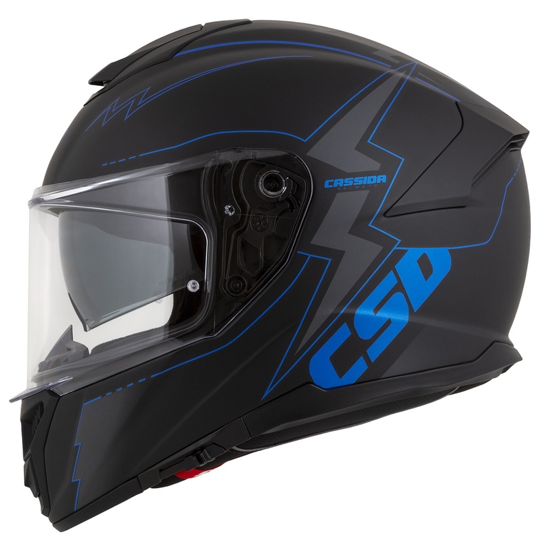 Integral motociklininko šalmas Cassida Integral GT 2.1 Flash black-blue-grey