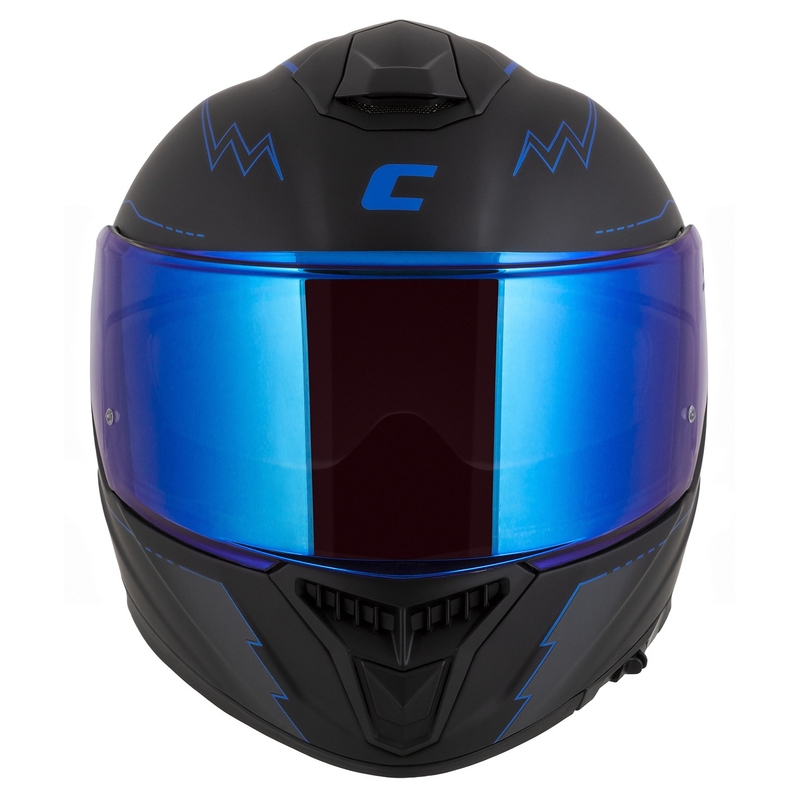 Integral motociklininko šalmas Cassida Integral GT 2.1 Flash black-blue-grey