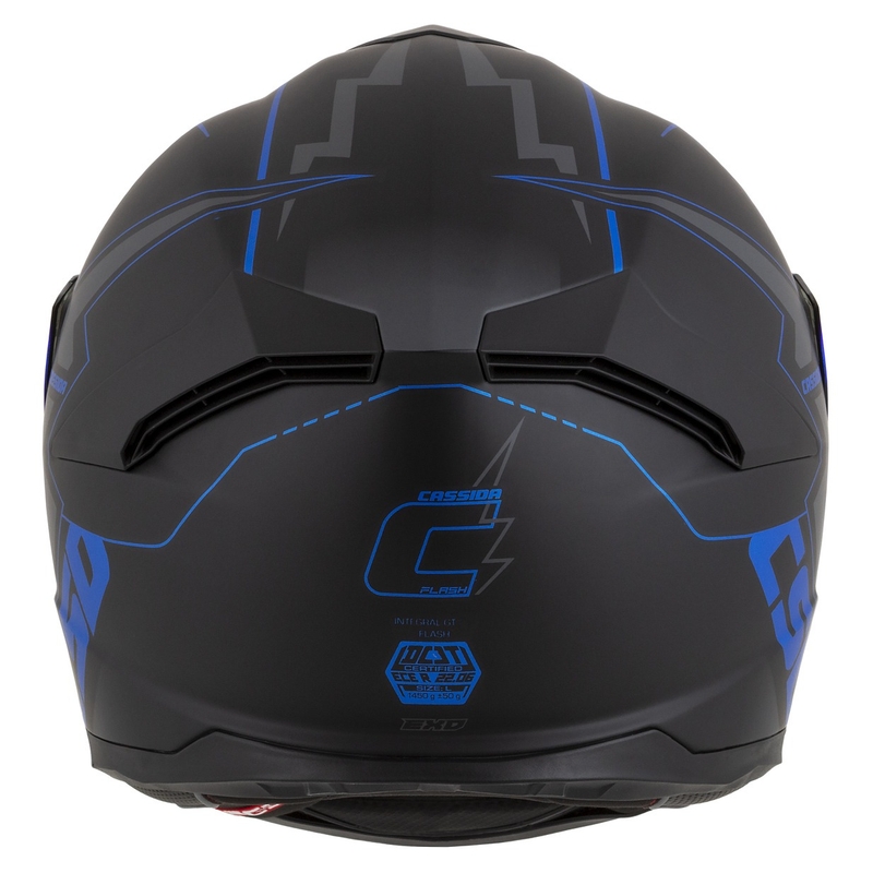 Integral motociklininko šalmas Cassida Integral GT 2.1 Flash black-blue-grey