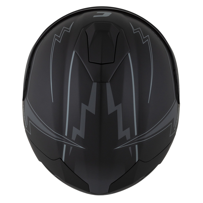 "Cassida Integral GT 2.1 Flash Black-Grey Integral" motociklininko šalmas