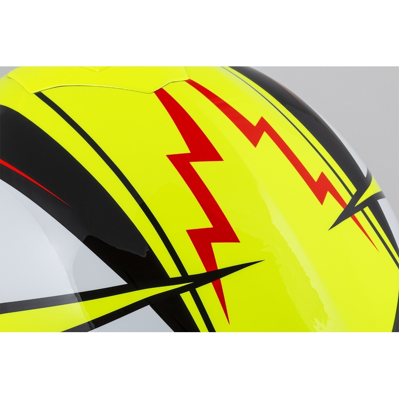 "Integral" motociklininko šalmas Cassida Integral GT 2.1 Flash fluo yellow-red-black-white