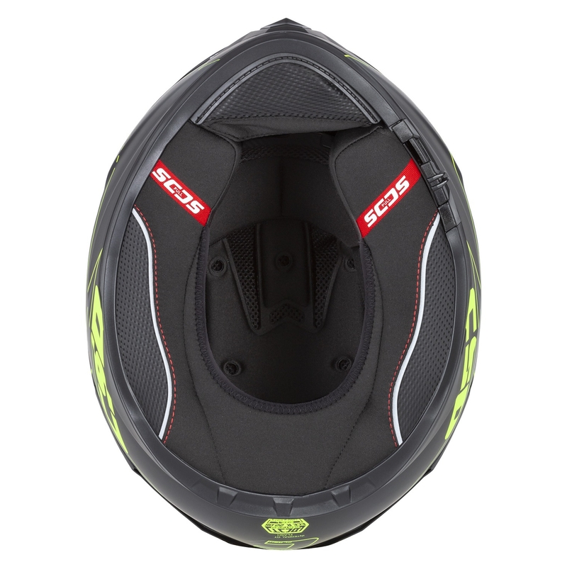 Integral motociklininko šalmas Cassida Integral GT 2.1 Flash black-fluo yellow-grey