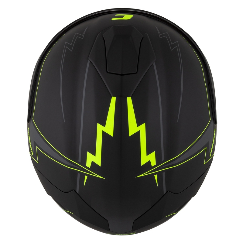 Integral motociklininko šalmas Cassida Integral GT 2.1 Flash black-fluo yellow-grey