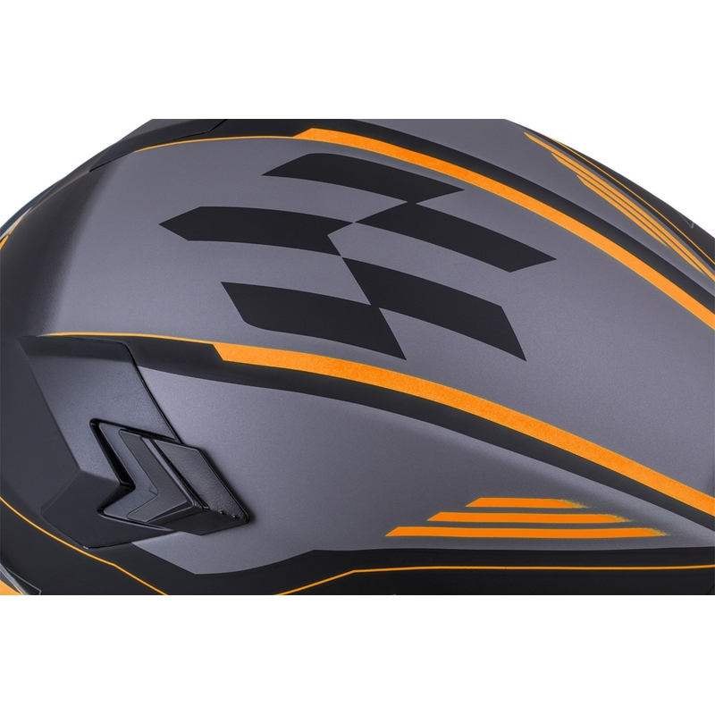 Integralinis šalmas Cassida Integral 3.0 RoxoR black-orange