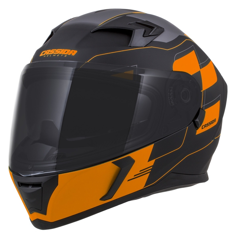 Integralinis šalmas Cassida Integral 3.0 RoxoR black-orange