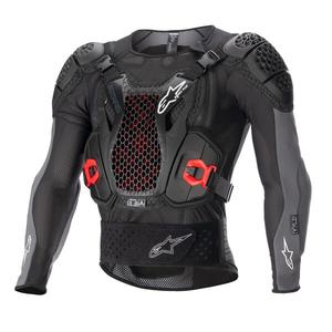 "Alpinestars Bionic Plus 2" juodai pilkai raudona kėbulo apsauga
