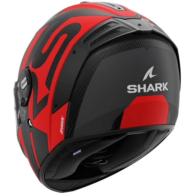 Integrální přilba na motorku SHARK SPARTAN RS Carbon Shawn Mat černo-červená