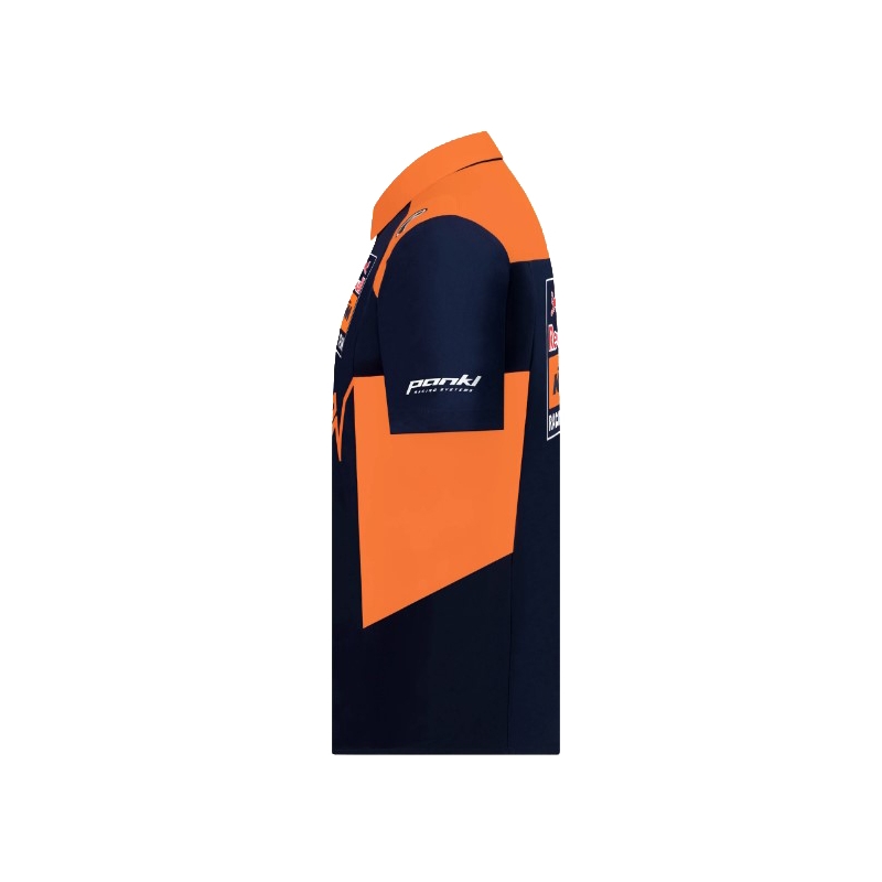 KTM Red Bull Racing oficialūs Teamline marškinėliai mėlynai oranžiniai išpardavimas