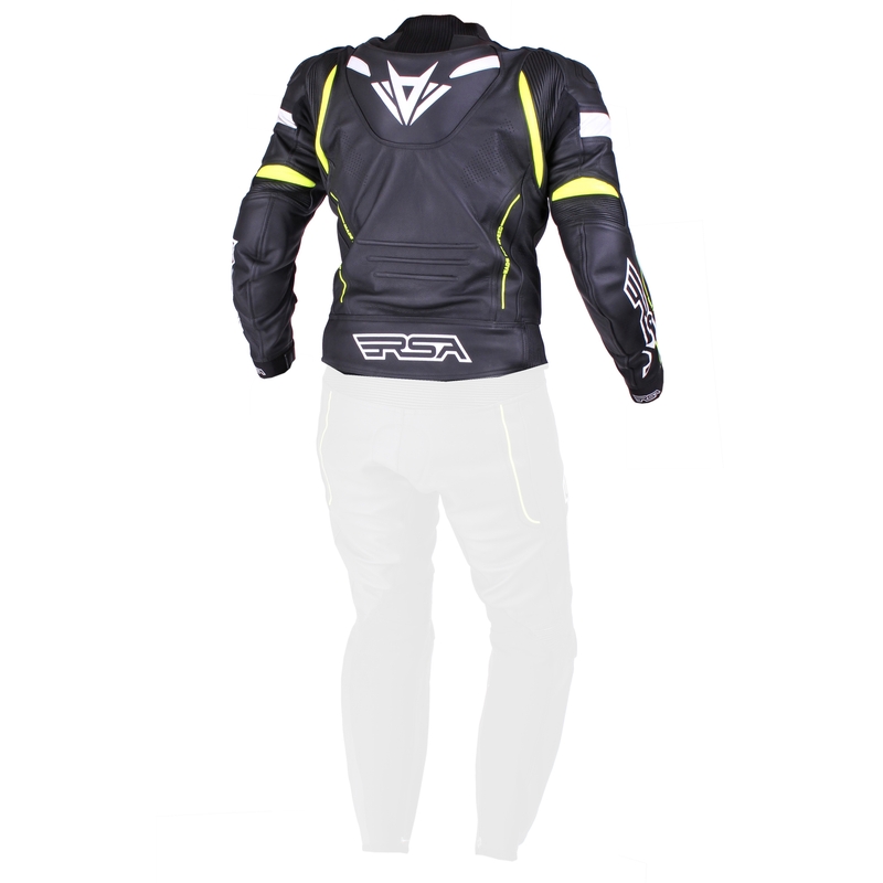 Pánská bunda RSA Speedway černo-bílo-fluo žlutá výprodej - II. jakost