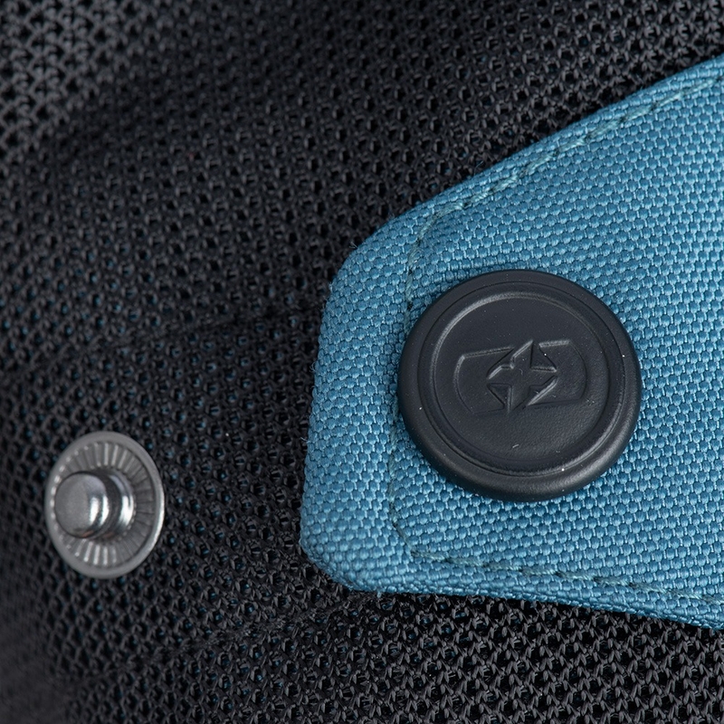 Oxford Dakar D2D Air sidabrinės-mėlynos-fluo geltonos spalvos motociklininko striukė