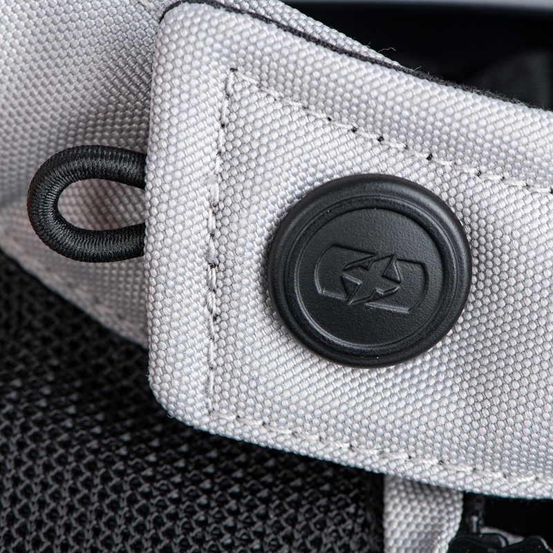 Oxford Dakar D2D Air sidabrinės-mėlynos-fluo geltonos spalvos motociklininko striukė