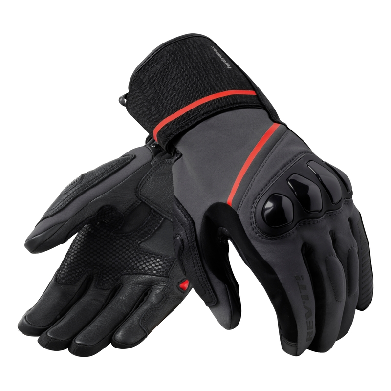Motociklininko pirštinės Revit Summit 4 H2O black-grey
