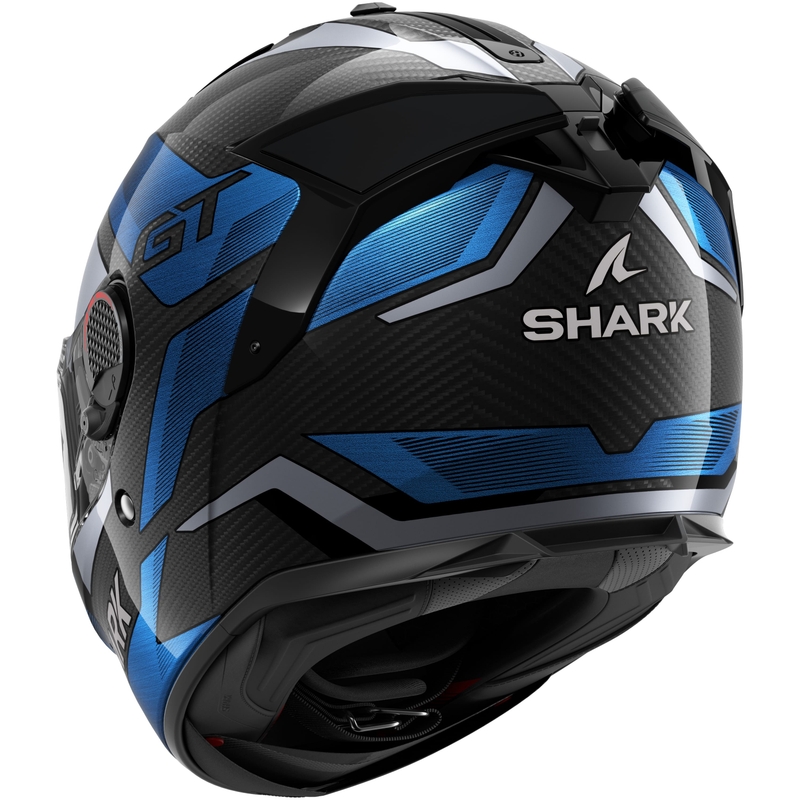 Integrální přilba na motorku SHARK SPARTAN GT PRO Carbon Ritmo černo-modrá